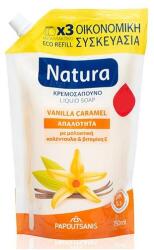 Natura Săpun lichid cu cremă de vanilie și caramel - Papoutsanis Natura Vanilla-Caramel 750 ml