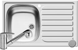 Pyramis Pachet chiuveta Creta FLAT ST LN + Baterie FIDO Pyramis Inox (100179701F)
