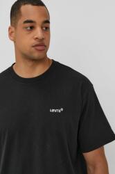 Levi's t-shirt fekete, férfi, sima - fekete M