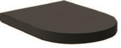 AREZZO design INDIANA Soft Close lecsapódásgátlós WC tető Fekete (AR-ISCB)