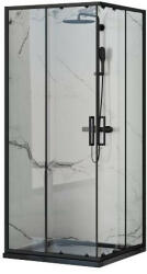 Vela Banyo NERO MATT FEKETE szögletes zuhanykabin 90x90x190, 6 mm üveg (84BKK151) - stuxi