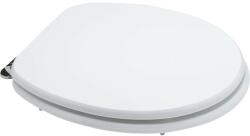 Styron Lecsapódásgátlós duroplast WC ülőke Fehér mintás, rozsdamentes fémzsanérral (660939)