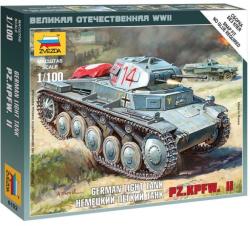 Zvezda German Light Tank Pz Kpfw II 1:100 (6102)