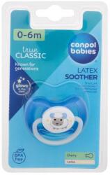 Canpol babies Bunny & Company Latex Soother Blue 0-6m suzete 1 buc pentru copii