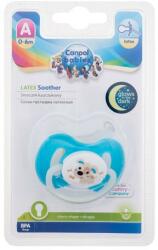 Canpol babies Bunny & Company Latex Soother Turquoise 0-6m suzete 1 buc pentru copii