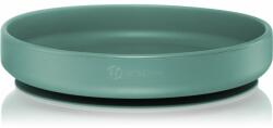 Petite&Mars Take&Match Silicone Plate tányér tapadókoronggal Misty Green 6 m+