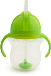 Munchkin itatópohár szívószálas súlyozott Tip and Sip 207ml 6hó zöld - babycenter-online