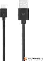  USB2.0 apa to microUSB2.0 apa 1, 0m fekete kábel SP1M0ASYLK10AB1K SILICON POWER Boost Link PVC QC3.0