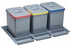 EKOTECH PRACTIKO 900fiókba szerelhető szemetes 300 mmmagas 3 vödrös kivitel (91164100B5)