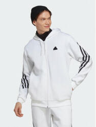 Adidas Bluză Future Icons 3-Stripes Full-Zip Hoodie IC8258 Alb Regular Fit