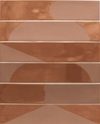 SPANYOL WADI TERRA Terakotta barna fényes & matt DEKOR FALBURKOLAT