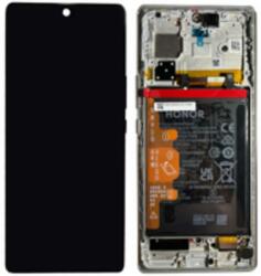 0235ACMF Gyári Honor 70 OLED kijelző érintővel, fekete kerettel előlap, akkumlátorral (0235ACMF)