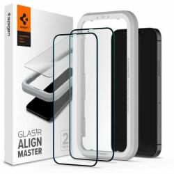 Spigen AlignMaster Apple iPhone 12 Pro/12 edzett üveg kijelzővédő (2db) (AGL01802) (AGL01802)