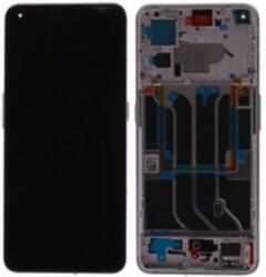 4909408 Gyári Realme GT2 Pro fehér LCD kijelző érintővel kerettel előlap (4909408)