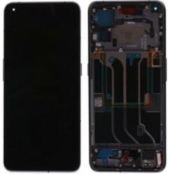  4909405 Gyári Realme GT2 Pro fekete OLED kijelző érintővel kerettel előlap (4909405)