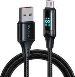 Mcdodo CA-1070 USB-Micro USB kábel, 3A, 1, 2 m (fekete)