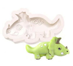Szilikon fondant és marcipán mintázó - Dinoszaurusz - Triceratops (T09250)