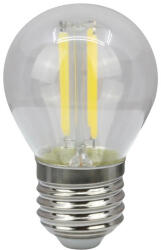 TRACON FILG454NW COG LED gömb fényforrás, átlátszó 230 VAC, E27, 4W, 470 lm, G45, 4000K, EEI=E (FILG454NW)