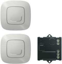 Legrand Netatmo 752750 Párosított szett: Alternatív kapcsolás mikromodul segítségével - 2 vezeték nélküli kapcsoló + mikromodul Valena Allure Netatmo alumínium ( 752750 ) (752750)
