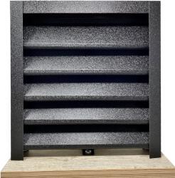 Top Profil Sistem Panou gard jaluzea Sigma V-Mat Structurat Negru Ral 9005 1000 x 0.5 mm 0.78 (3634)
