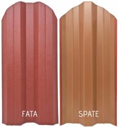 TTC Set 25 Buc Set 25 Buc Sipca Metalica Gard Rosu Mat, Otel Calitate Premium, Grosime 0.45 mm, Latime 115 mm - Lungime 1000 mm