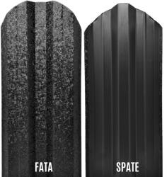 TTC Set 25 Buc Sipca Metalica Gard Gri Mat Structurat, Otel Calitate Premium, Grosime 0.5 mm, Latime 115 mm - Lungime 1000 mm