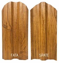 TTC Set 25 Buc Sipca Metalica Gard Imitatie Lemn Stejar Striat Fata/Spate, Otel Calitate Premium, Grosime 0.5 mm, Latime 115 mm - Lungime 1900 mm