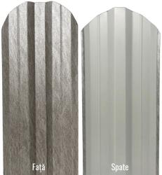 TTC Set 25 Buc Sipca Metalica Gard Imitatie Piatra Quartz, Otel Calitate Premium, Grosime 0.40 mm, Latime 115 mm - Lungime 1700 mm
