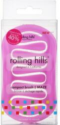 Rolling Hills Perie de păr compactă cu uscare rapidă, roz - Rolling Hills Compact Brush Maze