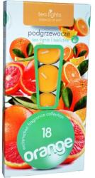 ADMIT Lumânări tip pastilă Portocale, 18 bucăți - Admit Tea Light Essences Of Life Candles Orange