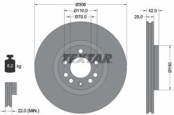 TEXTAR Disc frana TEXTAR PRO+ 92110905 (92110905)