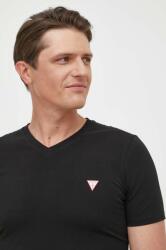 Guess t-shirt fekete, férfi, sima, M2YI32 J1314 - fekete L