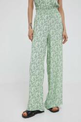 Pepe Jeans nadrág női, zöld, magas derekú egyenes - zöld XS - answear - 24 990 Ft
