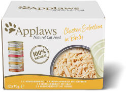 Applaws Multipack chicken selection in broth 24x70 g
