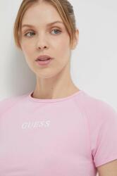 Guess t-shirt ALINE női, rózsaszín, V3RP16 KABR0 - rózsaszín M - answear - 21 990 Ft