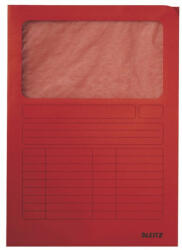 Leitz A4 ablakos karton piros mappa (39500325)
