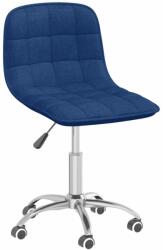 vidaXL Scaune de sufragerie pivotante, 6 buc. , albastru, textil (3086732)