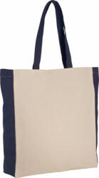 Kimood Uniszex táska Kimood KI0275 Two-Tone Tote Bag -Egy méret, Natural/Navy