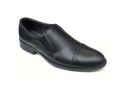 Lucianis style Pantofi barbati eleganti, din piele naturala, Negru, cu elastic - CIUCALETI SHOES - TEST43 (TEST43)