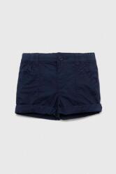 United Colors of Benetton pantaloni scurți din bumbac pentru copii culoarea albastru marin, neted PPYX-SZK01A_59X