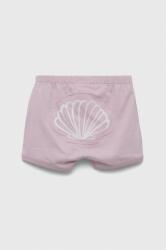 United Colors of Benetton pantaloni scurți din bumbac pentru bebeluși culoarea roz, cu imprimeu PPYX-SZG03A_34X