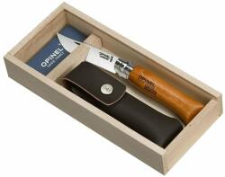 Opinel Wooden Gift Box N°08 Carbon + Sheath Cuțit turistice (000815)