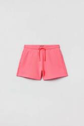 OVS pantaloni scurți din bumbac pentru copii culoarea roz, neted PPYX-SZG01C_30X