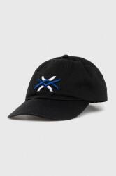 United Colors of Benetton șapcă din bumbac pentru copii culoarea negru, cu imprimeu PPYX-CAK020_99X
