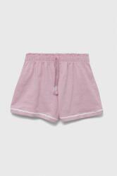 United Colors of Benetton pantaloni scurti bebe culoarea roz, neted PPYX-SZG039_34X