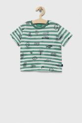 Benetton tricou de bumbac pentru copii culoarea verde, modelator PPYX-TSK06H_77X