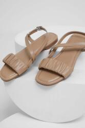 Answear Lab sandale de piele femei, culoarea bej BPYX-OBD08U_80X