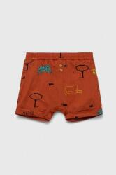 United Colors of Benetton pantaloni scurți din bumbac pentru bebeluși culoarea maro, modelator PPYX-SZK015_88X