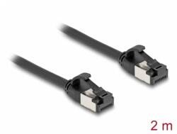 Delock Cablu de retea RJ45 FTP Cat. 8.1 flexibil 2m Negru, Delock 80184 (80184)