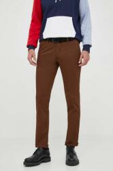 Ralph Lauren pantaloni bărbați, culoarea maro, mulată 710644988 9BYX-SPM03F_88X